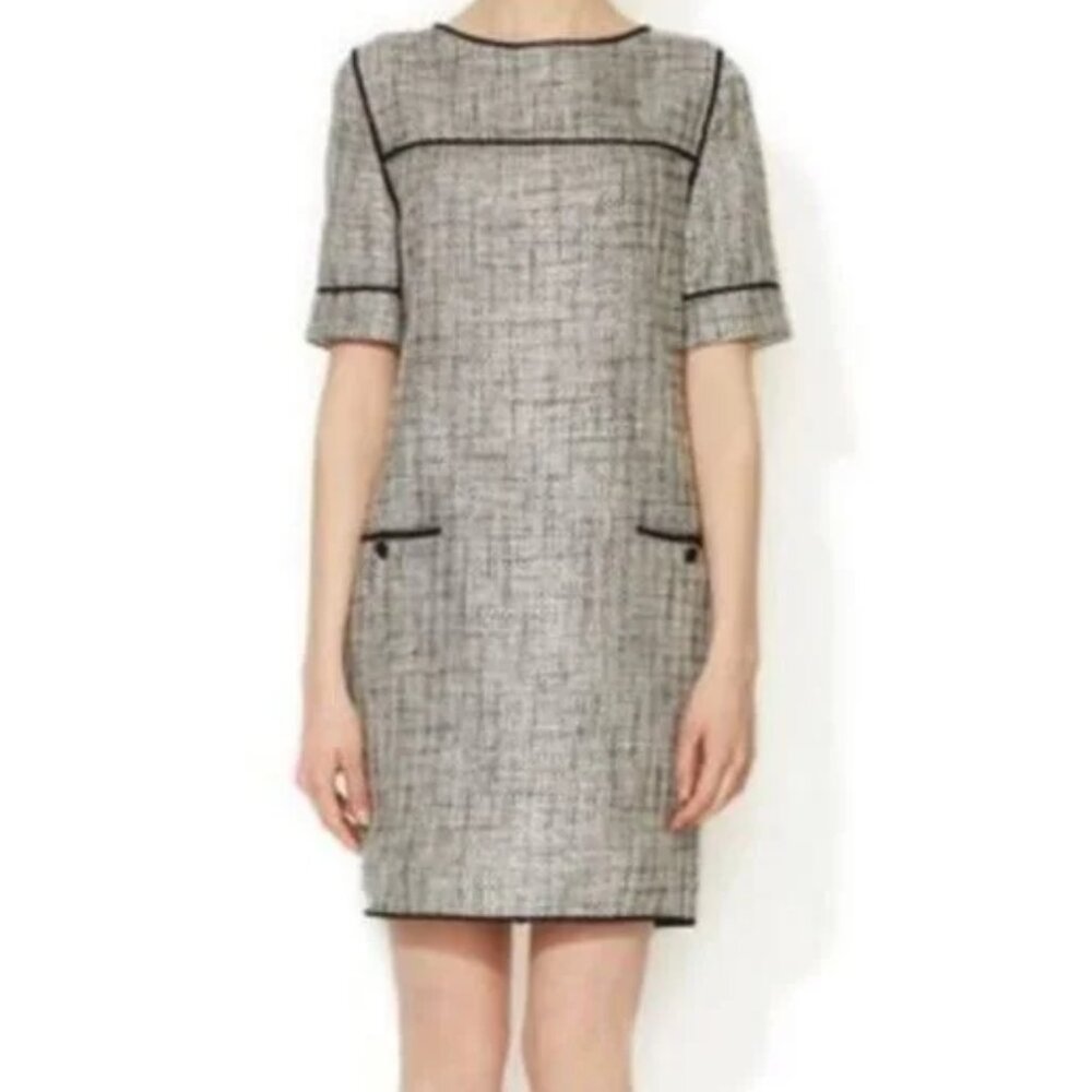 Ava & Aiden tweed short sleeve mini dress women's size 0 (H12)